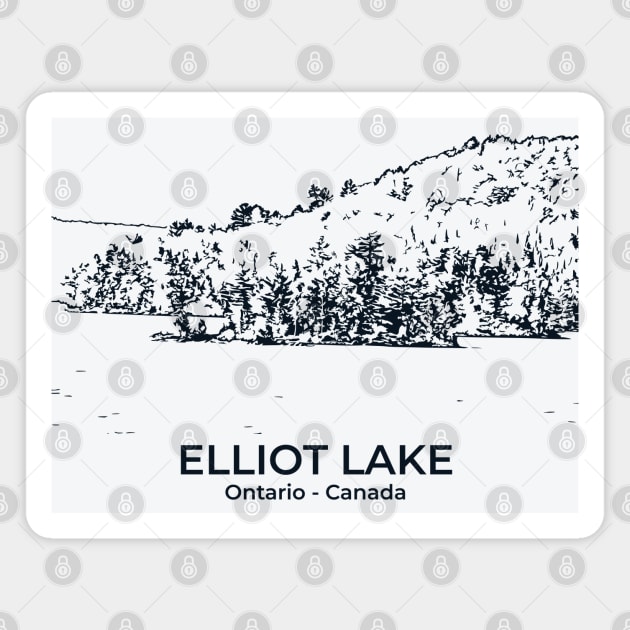 Elliot Lake - Ontario Magnet by Lakeric